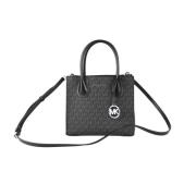 Handtas met Kruisbody van Handtekeningleer Michael Kors , Black , Dame...