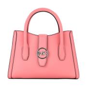 Gabby Tea Rose Vegan Lederen Satchel Michael Kors , Pink , Dames