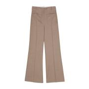 Alina Camel Wijde Broek Victoria Beckham , Brown , Dames