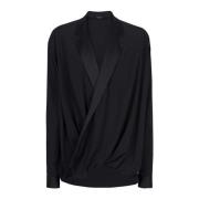 Draped Jacket Balmain , Black , Heren