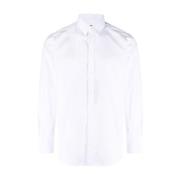 Casual Katoenen Overhemd in Blauw Dolce & Gabbana , White , Heren