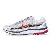 Witte lage schoen met rode details Nike , White , Dames