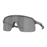 Matzwarte Zonnebril met Wraparound Oakley , Black , Unisex