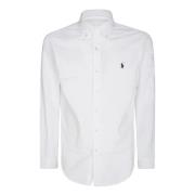 Ribfluwelen Overhemd Ralph Lauren , White , Heren