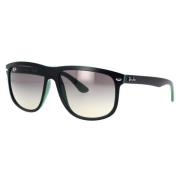 Vierkante Oversized Zonnebril Boyfriend Stijl Ray-Ban , Black , Unisex