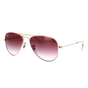 Junior Aviator Zonnebril Roze Goud Paars Ray-Ban , Yellow , Unisex