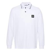 Klassieke Polo Shirt Stone Island , White , Heren