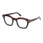 Donker Havana Brillen Montuur Tom Ford , Brown , Unisex