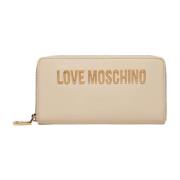 Ritsportemonnee Love Moschino , Beige , Dames