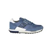 Blauwe Sportsneakers met Veters Napapijri , Blue , Heren