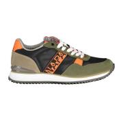 Groene Polyester Sneaker Napapijri , Green , Heren