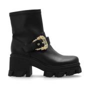 Zwarte Enkellaarzen voor Vrouwen Versace Jeans Couture , Black , Dames