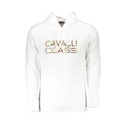 Elegant wit hooded sweatshirt met logoprint Cavalli Class , White , He...