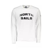 Elegante witte crewneck trui North Sails , White , Heren