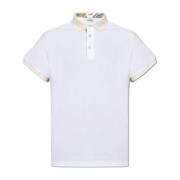 Katoenen poloshirt met logo Etro , White , Heren