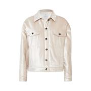 Geparelde Afwerking Gewatteerde Jas Brunello Cucinelli , Beige , Dames