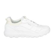 Klassieke Veterschoenen Geox , White , Dames