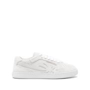 Witte Sneakers Logo Patch Palm Angels , White , Dames