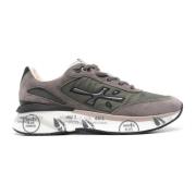 Sneaker van Suède en Nylon Groen Grijs Premiata , Gray , Heren