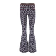 Elegante Jacquard Geborduurde Broek Etro , Multicolor , Dames