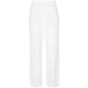 Witte Jersey Elastische Taillebroek Brunello Cucinelli , White , Dames