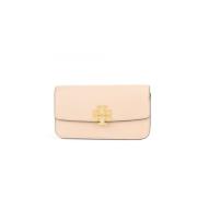 Kleine Chain Wallet Crossbody Tas Tory Burch , Beige , Dames