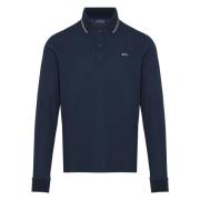 Geborduurd Logo Katoenen Poloshirt Paul & Shark , Blue , Heren