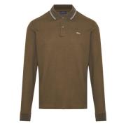 Geborduurd Logo Katoenen Poloshirt Paul & Shark , Green , Heren