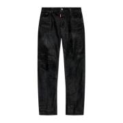 Jeans 642 Dsquared2 , Black , Heren