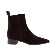 Suede Chelsea Boot Espresso Brown Parallele , Brown , Dames