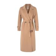 Ebano Camel Coat Max Mara , Brown , Dames