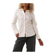 Elegante Lange Blouse Modström , White , Dames