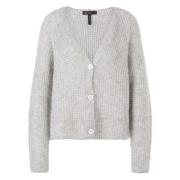 Alpaca Blend Raglan Cardigan Marc Cain , Gray , Dames