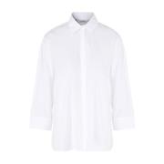 Witte Katoenen Blouse Delfina Stijl Max Mara , White , Dames