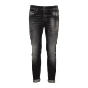 Zwarte Iconische Jeans Dondup , Black , Heren