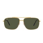 Kussenstijl Zonnebril met Gouden Frame Ray-Ban , Yellow , Unisex