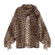 Shirt met dierenprint Zimmermann , Brown , Dames