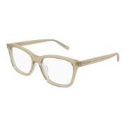 Transparant Geel Eyewear Frames SL 482 Saint Laurent , Yellow , Unisex