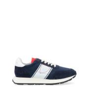 Blauw Wit Lage Top Sneakers Philippe Model , Blue , Heren