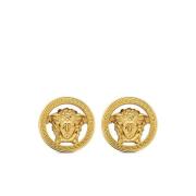 Gouden Medusa Head Oorbellen Set Versace , Yellow , Dames