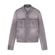 Handtekening Medusa Head Denim Jack Versace , Gray , Heren