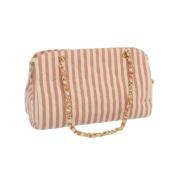 Pre-owned Cotton chanel-bags Chanel Vintage , Beige , Dames