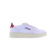 Lage Wit/Rood Sneakers Autry , White , Dames