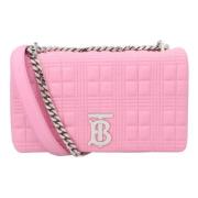 Leather shoulder-bags Burberry , Pink , Dames