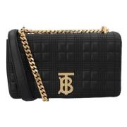 Leather crossbody-bags Burberry , Black , Dames