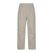 Gecoate Twill Trekkoord Broek Burberry , Beige , Heren