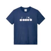 Korte Mouw Unisex T-shirt, Model 502.180665 Diadora , Blue , Heren