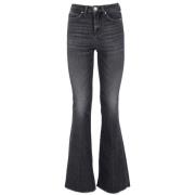 Flare-fit Power Stretch Denim Jeans Pinko , Gray , Dames