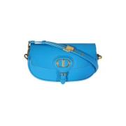 Pre-owned Leather dior-bags Dior Vintage , Blue , Dames