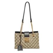 Pre-owned Leather totes Gucci Vintage , Black , Dames